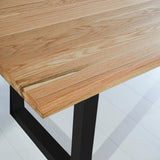 Dining tables - Milas Dining table Oak U - Black leg - Dimehouse