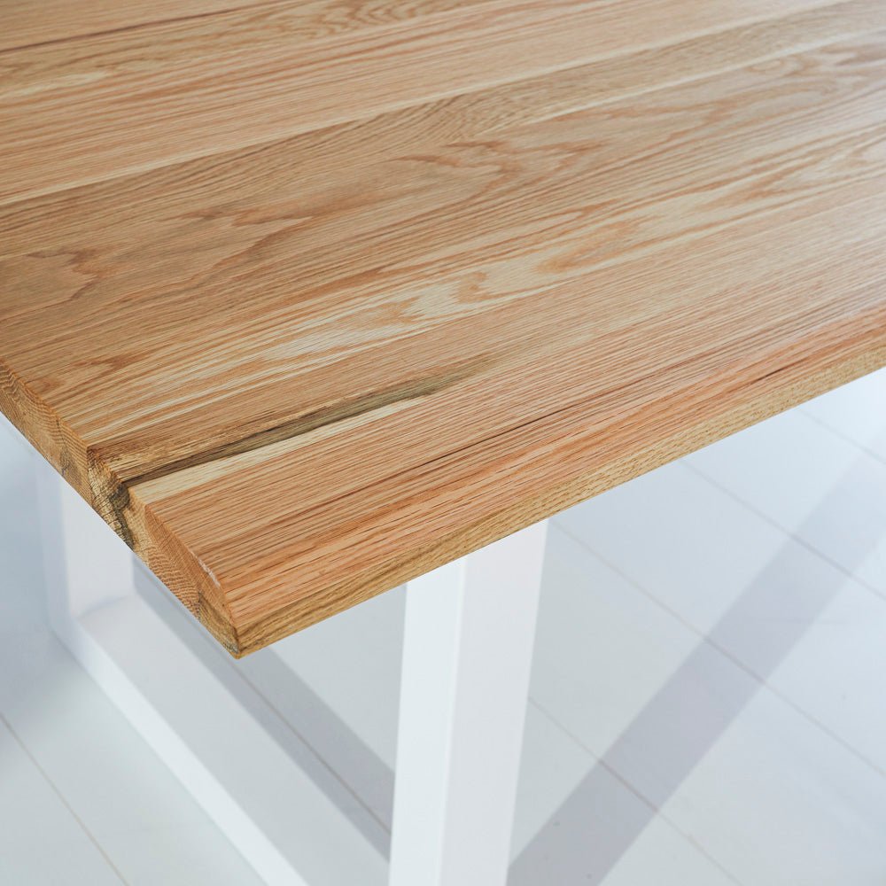Dining tables - Dining table Milas Oak U - leg White - Dimehouse