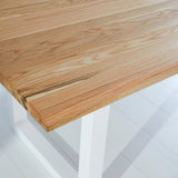 Dining tables - Dining table Milas Oak U - leg White - Dimehouse