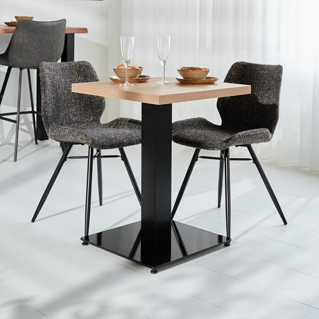 Bistro tables - Bistro table Robin square melamine rustic oak - Dimehouse
