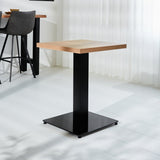 Bistro tables - Bistro table Robin square melamine rustic oak - Dimehouse
