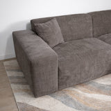 Sofas - Corner sofa taupe chenille Wayne 264 cm - corner can be mounted left and right - Dimehouse