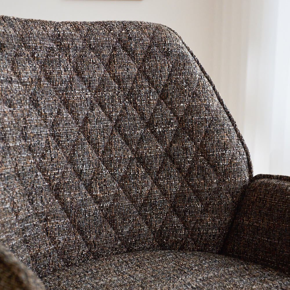 Bar stool Novan chenille Dimehouse Dark gray LxWxH 75x58x54 Fabric Atmospheric photo detail