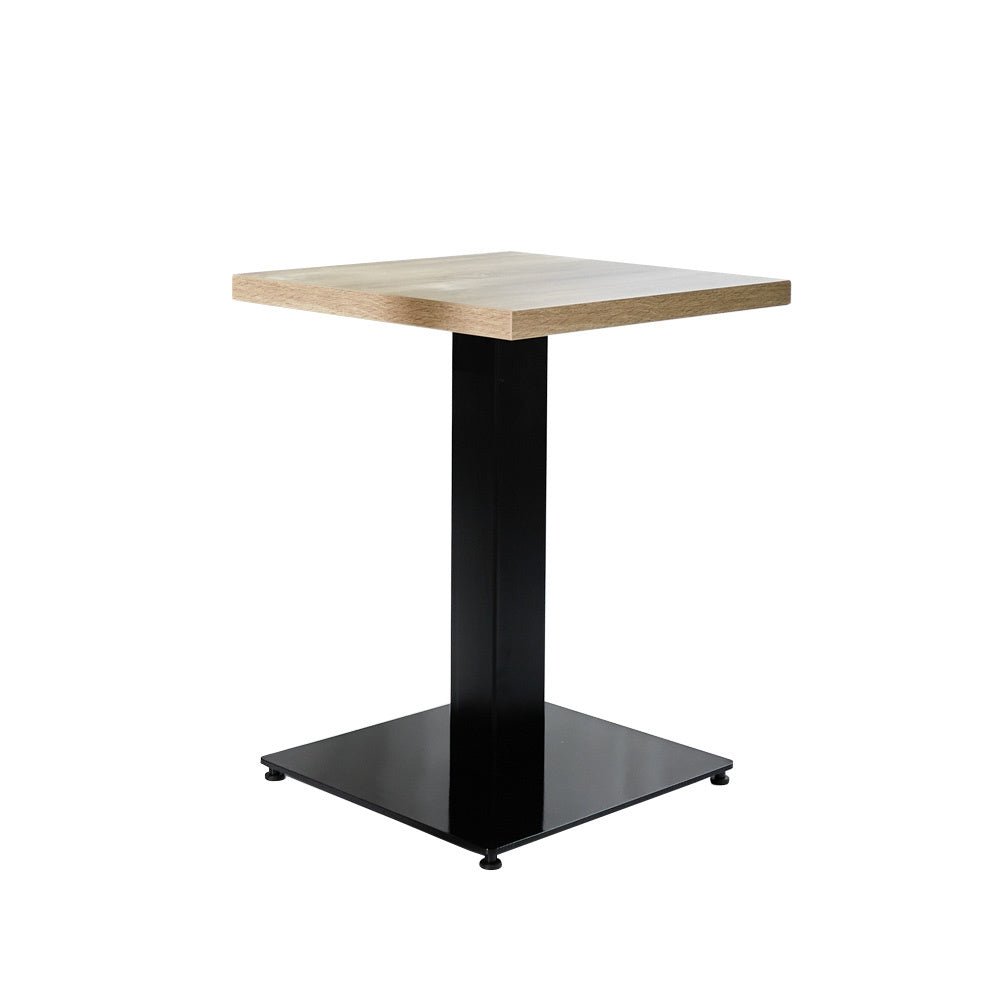 Robin Robson Oak table top Dimehouse Brown LxWxH 82x82x10 Melamine White photo diagonal front view