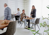 Robin Rustique Oak table top Dimehouse Brown LxWxH 65x65x7 Melamine Atmospheric photo in situation