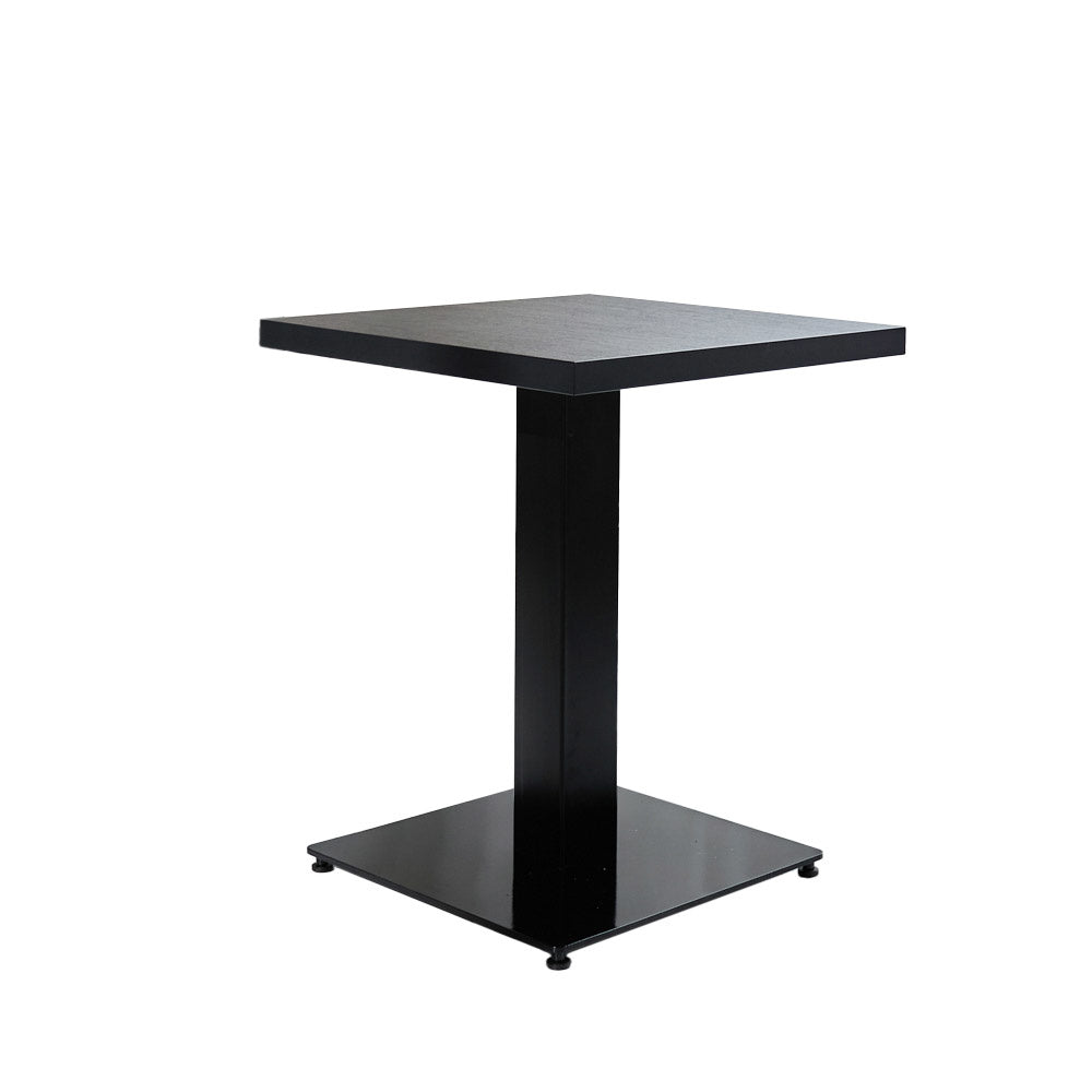 Robin Black table top Dimehouse Black LxWxH 83x83x8 Melamine White photo diagonal front view