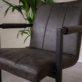 Dining room chair Jackson Dimehouse Anthracite LxWxH 71x58x54 Fabric Atmospheric photo detail