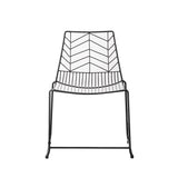 Garden chair Millie Dimehouse Black LxWxH 87x62x61 Metal White photo front view