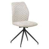 Dining room chair Charly chenille Dimehouse Light gray LxWxH 67x60x51 Fabric White photo diagonal front view