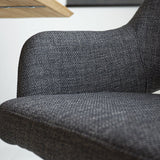 Dining room chair Sid Dimehouse Anthracite LxWxH 59x56x53 Fabric Atmospheric photo detail