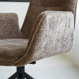 Nela dining room chair Dimehouse Taupe LxWxH 64x64x52 Fabric Atmosphere photo different