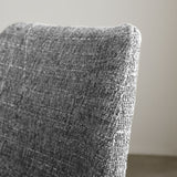 Dining room chair Beau chenille Dimehouse Gray LxWxH 72x68x50 Fabric Atmospheric photo detail