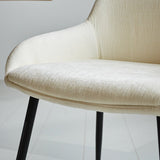 Dining room chair Elle Dimehouse White LxWxH 64x61x56 Fabric Atmospheric photo detail
