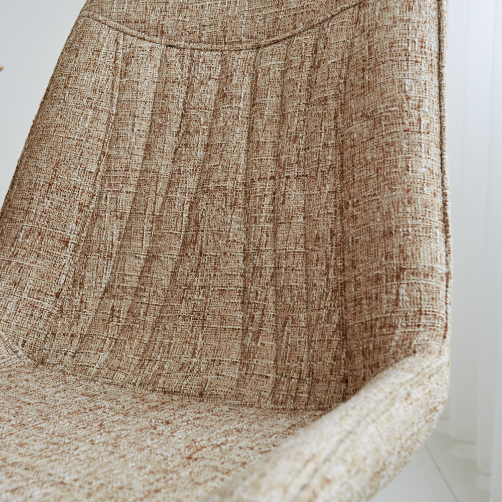 Dining room chair Jada Chenille Dimehouse White LxWxH 79x57x53 Fabric Atmospheric photo detail