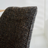 Dining room chair Jada Chenille Dimehouse Black LxWxH 79x57x53 Fabric Atmospheric photo detail