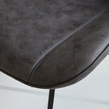 Dining room chair Jada Ecoleather Dimehouse Anthracite LxWxH 79x57x53 Eco leather Atmospheric photo detail