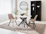 Dining room chair Jada Ecoleather Dimehouse Anthracite LxWxH 79x57x53 Eco leather Atmospheric photo in situation