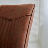 Dining room chair Jada Ecoleather Dimehouse Cognac LxWxH 79x57x53 Eco leather Atmospheric photo detail