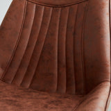 Dining room chair Jada Ecoleather Dimehouse Cognac LxWxH 79x57x53 Ecoleather Atmosphere photo color sample