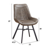 Dining room chair Jada Ecoleather Dimehouse Green LxWxH 79x57x53 Ecoleather White photo size indication