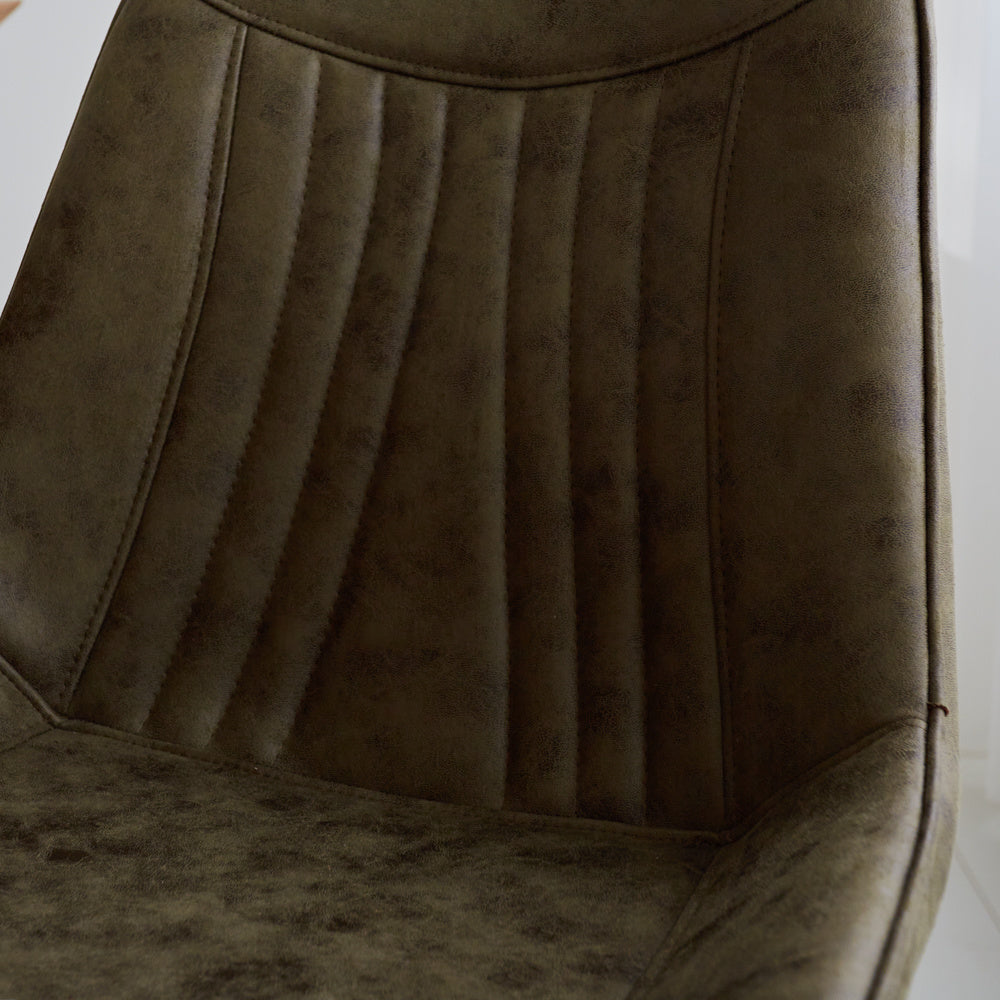 Dining room chair Jada Ecoleather Dimehouse Green LxWxH 79x57x53 Eco leather Atmospheric photo detail