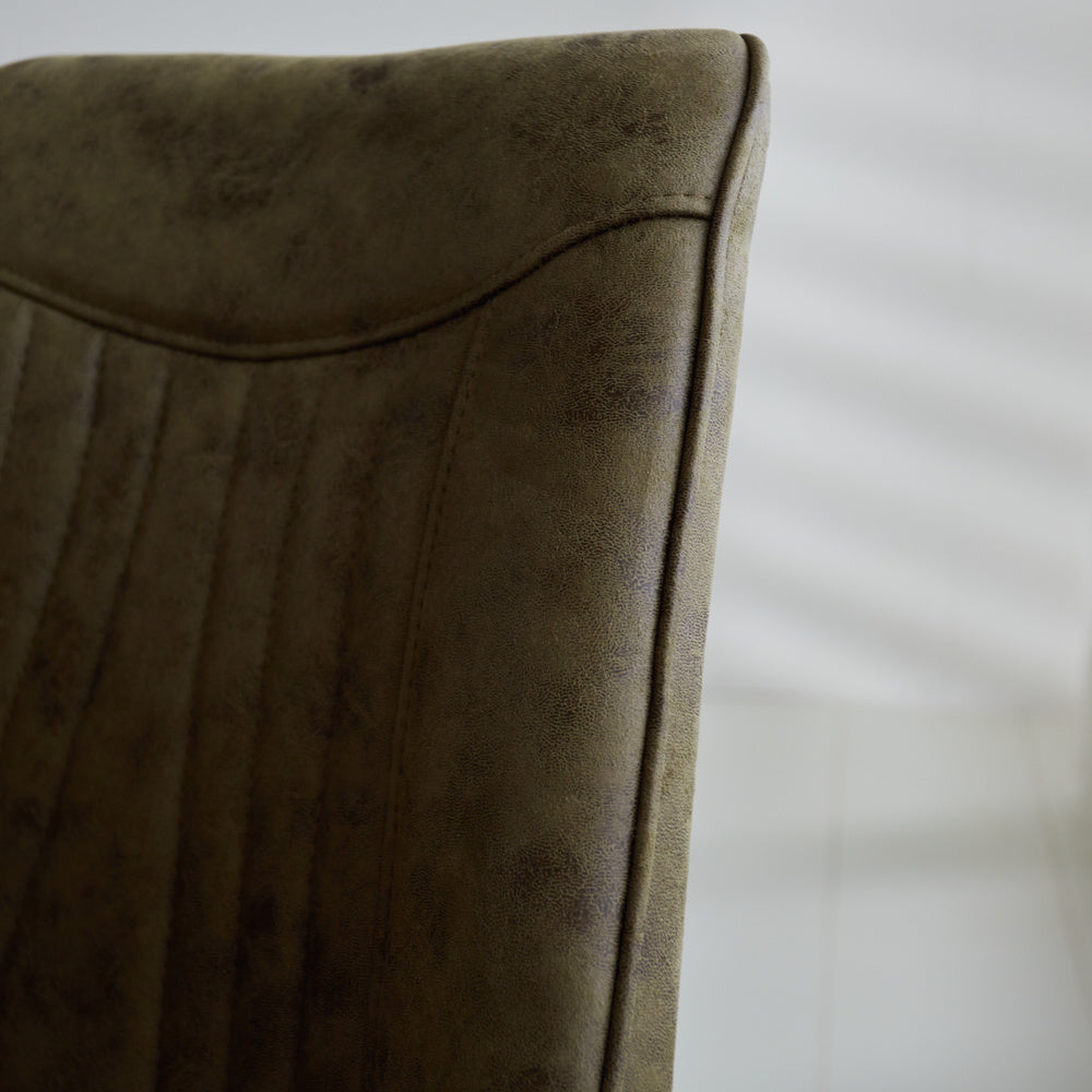 Dining room chair Jada Ecoleather Dimehouse Green LxWxH 79x57x53 Ecoleather Atmosphere photo color sample