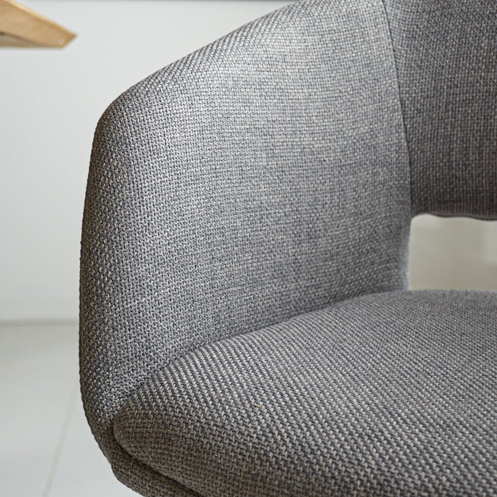Dining room chair Don Dimehouse Gray LxWxH 60x56x56 Fabric Atmospheric photo detail