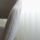 Dining room chair Don Dimehouse Gray LxWxH 60x56x56 Fabric Atmospheric photo detail
