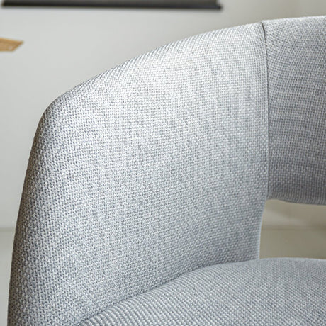 Dining room chair Don Dimehouse Light gray LxWxH 60x56x56 Fabric Atmosphere photo different