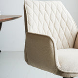 Dining room chair Novan bouclé Dimehouse Beige LxWxH 67x59x57 Fabric Atmospheric photo detail