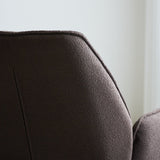 Dining room chair Novan bouclé Dimehouse Brown LxWxH 67x59x57 Fabric Atmospheric photo detail