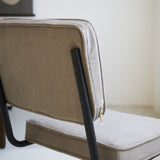 Dining room chair Remo ribbed fabric Dimehouse Gray LxWxH 56x55x52 Rib fabric Atmospheric photo detail