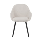 Dining room chair Remy Dimehouse Beige LxWxH 64x59x58 White photo front view