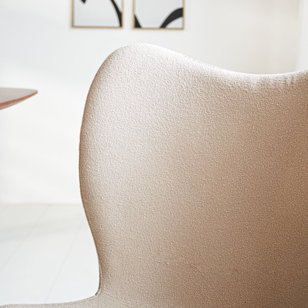 Dining room chair Sia Dimehouse Beige LxWxH 72x55x51 Fabric Atmospheric photo detail