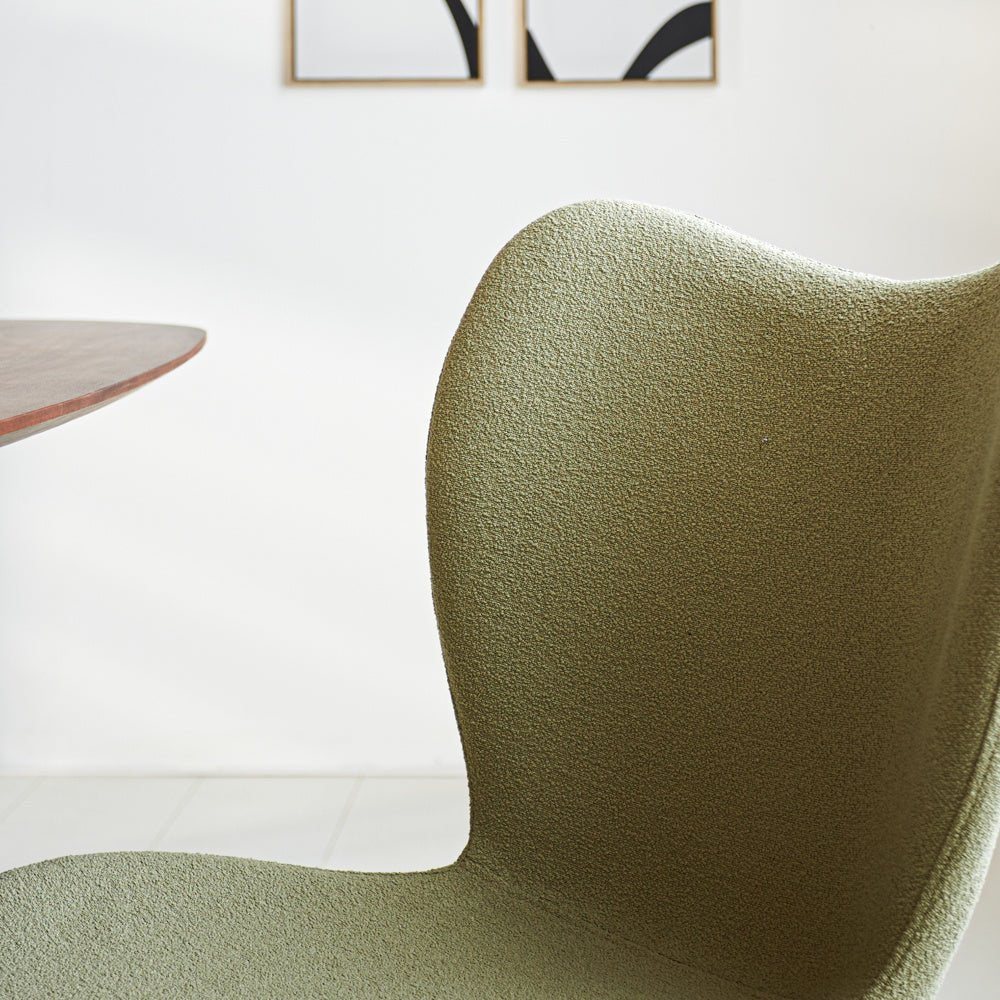 Dining room chair Sia Dimehouse Green LxWxH 72x55x51 Fabric Atmosphere photo different