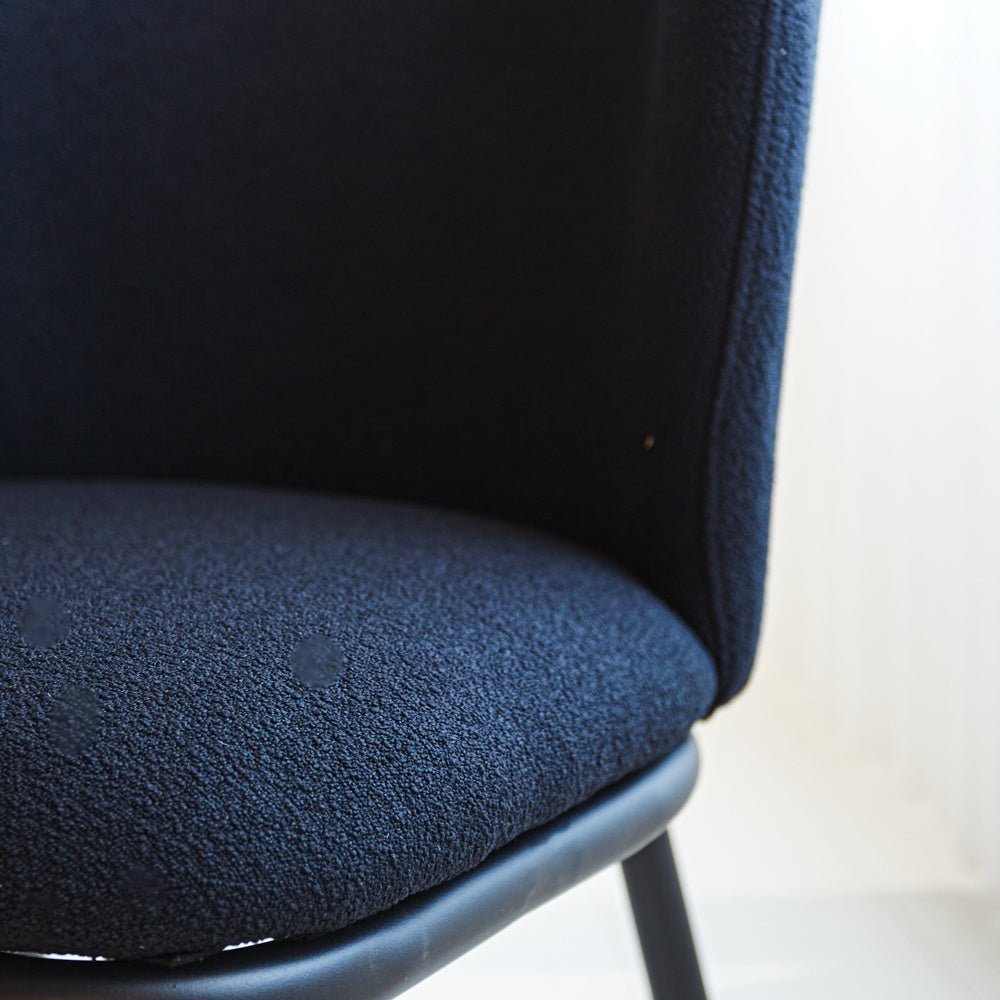 Dining room chair Tess Dimehouse Black LxWxH 65x62x56 Fabric Atmospheric photo detail