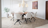 Dining table Paris Dimehouse Brown LxWxH 205x105x8 Acacia wood Atmospheric photo in situation