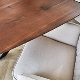 Dining table Paris Dimehouse Brown LxWxH 225x105x8 Acacia wood Atmosphere photo different