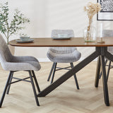 Dining table Paris Dimehouse Brown LxWxH 245x105x8 Acacia wood Atmospheric photo detail