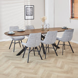 Dining table Paris Dimehouse Brown LxWxH 245x105x8 Acacia wood Atmospheric photo setting 2