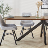 Dining table Paris Dimehouse Brown LxWxH 265x105x8 Acacia wood Atmospheric photo detail