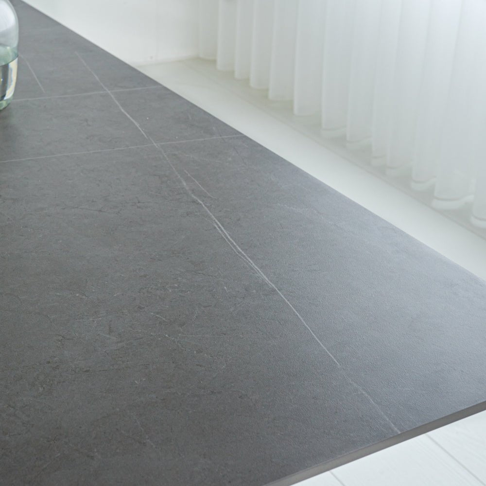 Edin Gray dining table Dimehouse Gray LxWxH 161x92x11 Sintered stone Atmospheric photo detail