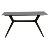 Grace Gray dining table Dimehouse Gray LxWxH 160x94x13 Sintered stone White photo front view