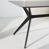Grace Gray dining table Dimehouse Gray LxWxH 215x105x10 Sintered stone Atmospheric photo diagonal front view