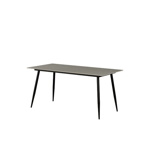 Jules Gray dining table Dimehouse Gray LxWxH 157x92x13 Sintered stone White photo diagonal front view