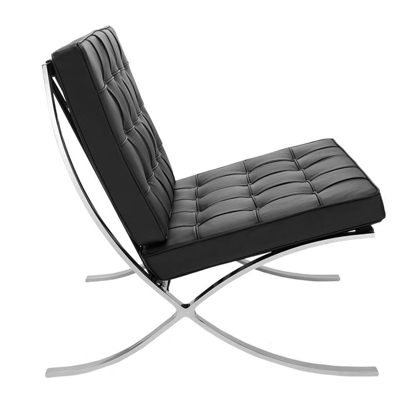 Armchair Expo Dimehouse Black LxWxH 80x78x78 Cowhide Leather White photo side view
