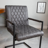 Dining room chair Dean Dimehouse Anthracite LxWxH 70x58x57 Fabric Atmospheric photo detail