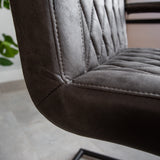 Dining room chair Dean Dimehouse Anthracite LxWxH 70x58x57 Fabric Atmospheric photo detail