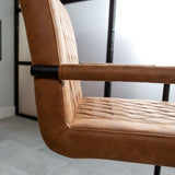 Dining room chair Dean Dimehouse Cognac LxWxH 70x58x57 Fabric Atmosphere photo different