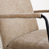 Hailey Chenille armchair Dimehouse Beige LxWxH 66x64x37 Fabric Atmospheric photo detail